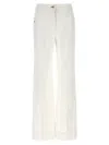 Victoria Beckham Womens Washed White Alina Flared-leg Denim Jeans In White