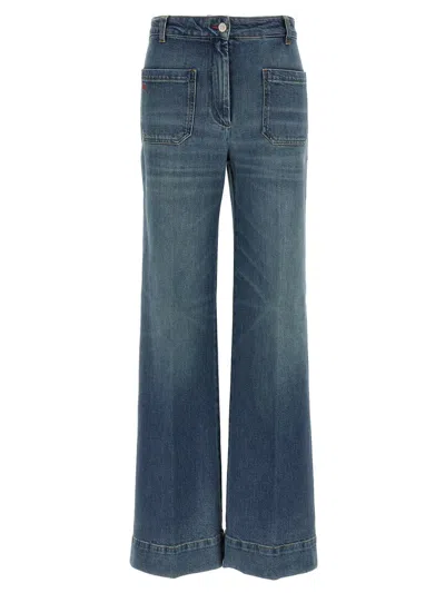 Victoria Beckham 'alina' Jeans In Blue