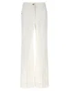 Victoria Beckham Womens Washed White Alina Flared-leg Denim Jeans In White