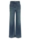 Victoria Beckham Alina Jean With Back And Front Pockets In Blue