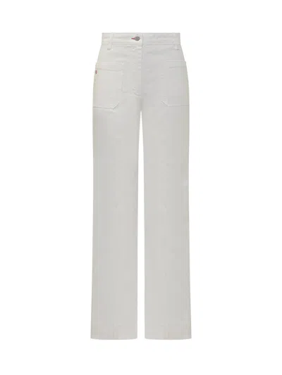 Victoria Beckham Alina Jeans In Washed White