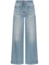 Victoria Beckham Alina Bootcut Jeans In Blau