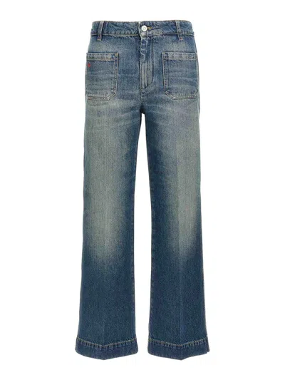 Victoria Beckham Alina Jeans In Blue