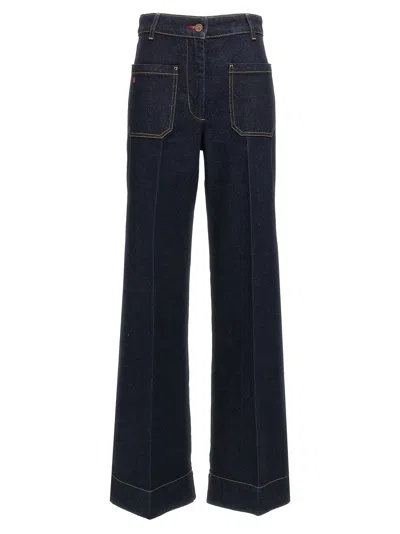 Victoria Beckham Alina Jeans Blue