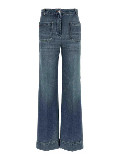 VICTORIA BECKHAM JEANS BOOT-CUT - AZUL CLARO