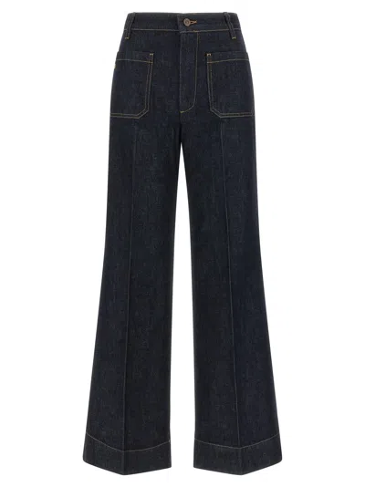 Victoria Beckham 'alina' Jeans In Blue