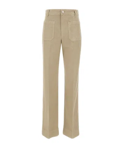 Victoria Beckham Alina High-rise Wide-leg Jeans In Brown
