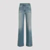 Victoria Beckham Alina Straight-leg Jeans In Tinted Blue Wash