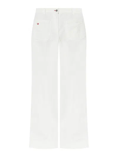 VICTORIA BECKHAM VAQUEROS RECTOS - BLANCO