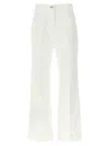 Victoria Beckham Womens Washed White Alina Flared-leg Denim Jeans In Neutral