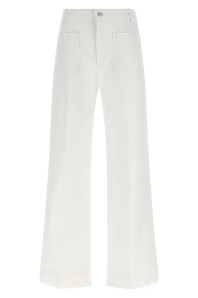 Victoria Beckham Alina High-rise Wide-leg Jeans In White