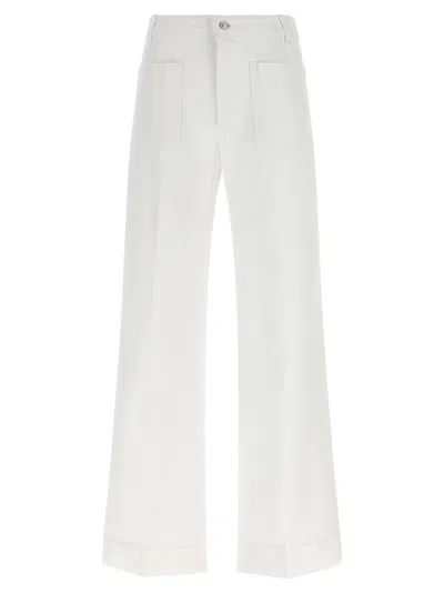 Victoria Beckham Alina High-waisted And Flared Leg Jeans Clothing In White