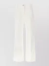 Victoria Beckham Womens Washed White Alina Flared-leg Denim Jeans