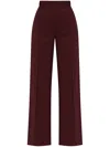 Victoria Beckham Womens Port Alina Patch-pockets Stretch-woven Trousers In Red