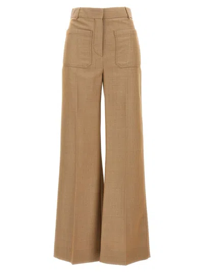 Victoria Beckham 'alina' Pants In Brown