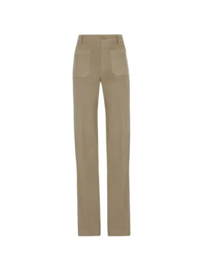 Victoria Beckham Alina Patch-pockets Jeans In Neutral