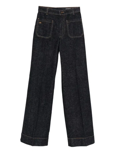 Victoria Beckham Alina Pocket Jeans In Blue