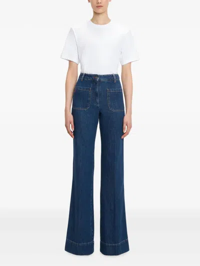 Victoria Beckham Alina Straight-leg Jeans In Blue