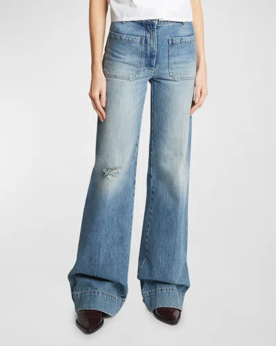 Victoria Beckham Alina Straight-leg Jeans In Blue
