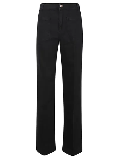 Victoria Beckham Alina Stretch Jeans In Washed Black
