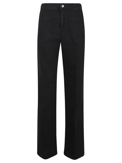 Victoria Beckham Alina Stretch Jeans In Washed Black