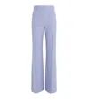 Victoria Beckham Alina Trouser With Front And Back Pockets In Purple