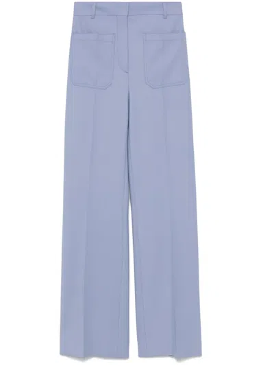 Victoria Beckham Alina Trousers In Bluebell