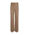 Victoria Beckham Alina Trousers In Brown