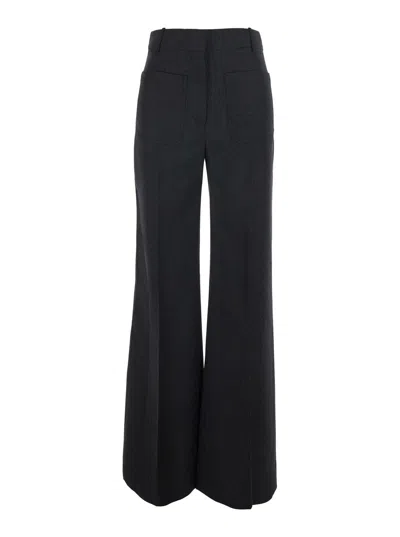 Victoria Beckham Alina Trousers In Black
