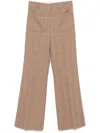Victoria Beckham Alina Trousers In Neutrals