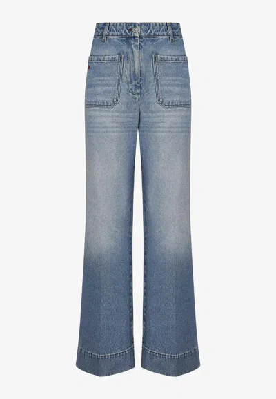 VICTORIA BECKHAM ALINA WIDE-LEG JEANS