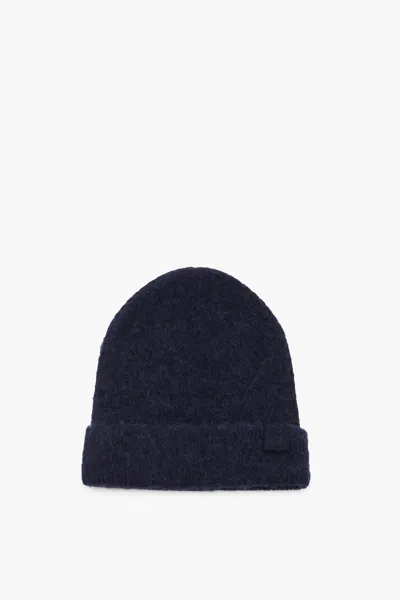 Victoria Beckham Alpaca Hat In Navy In Blue
