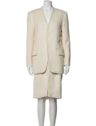 Pre-owned Victoria Beckham Alpaca Skirt Set W/ Tags In Neutral