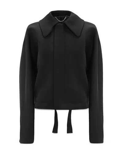 Victoria Beckham Arden Wool Bomber Jacket In Black