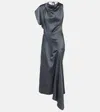 Victoria Beckham Robe Aus Satin In Grau