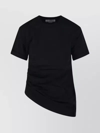 Victoria Beckham Asymmetric Hem Gathered Detail T-shirt