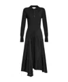 Victoria Beckham Henley Midi Dress In Black
