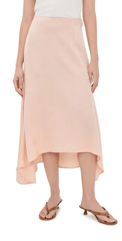Victoria Beckham Asymmetric Midi Skirt Blossom In Pink