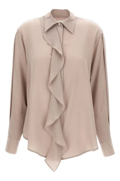 VICTORIA BECKHAM VICTORIA BECKHAM 'ASYMMETRIC RUFFLE' BLOUSE