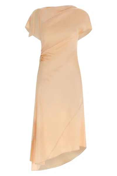 Victoria Beckham 'asymmetric Twist' Dress In Pink