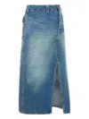 Victoria Beckham Asymmetric Utility Midi Skirt In Blue