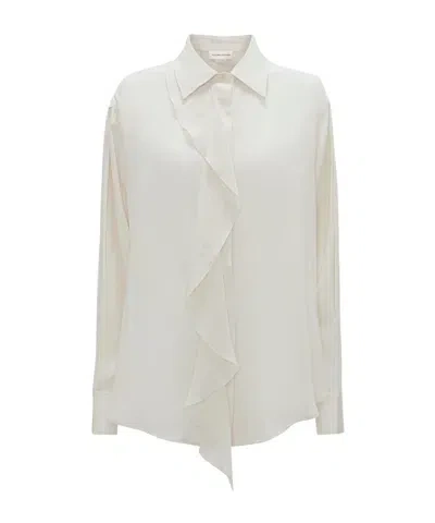 VICTORIA BECKHAM ASYMMETRICAL LOTUS LEAF SHIRT