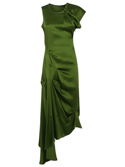 VICTORIA BECKHAM VICTORIA BECKHAM ASYMMETRICAL ONE-SHOULDER EVENING DRESS