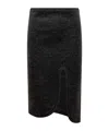 Victoria Beckham Padded Tube Detail Skirt In Black