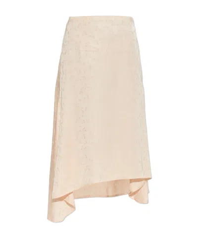 Victoria Beckham Asymmetrical Skirt In Neutral