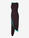Victoria Beckham Cut-out Detailed Asymmetric Maxi Dress In Black