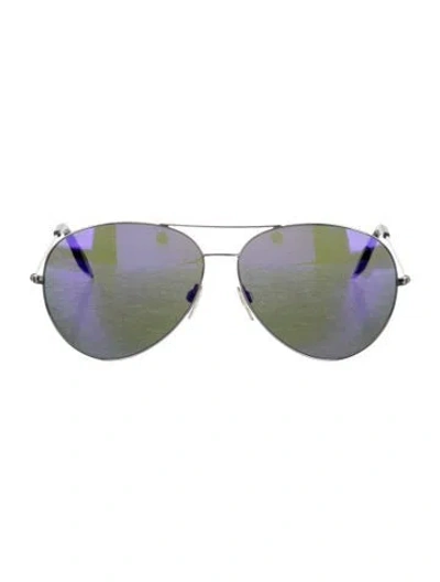 Pre-owned Victoria Beckham Aviator Mirrored Sunglasses In Multi