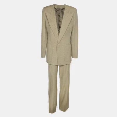 Pre-owned Victoria Beckham Avocado Wool Blend Suit Set S In Green