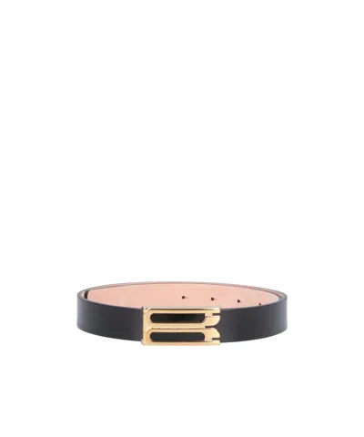 Victoria Beckham B-buckle Belt In Nude