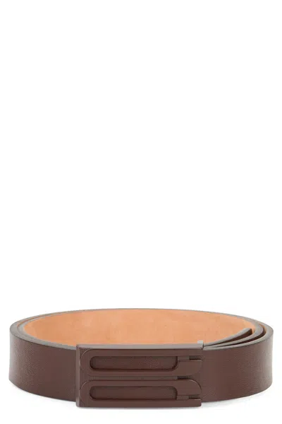 Victoria Beckham B Frame Belt In Brown
